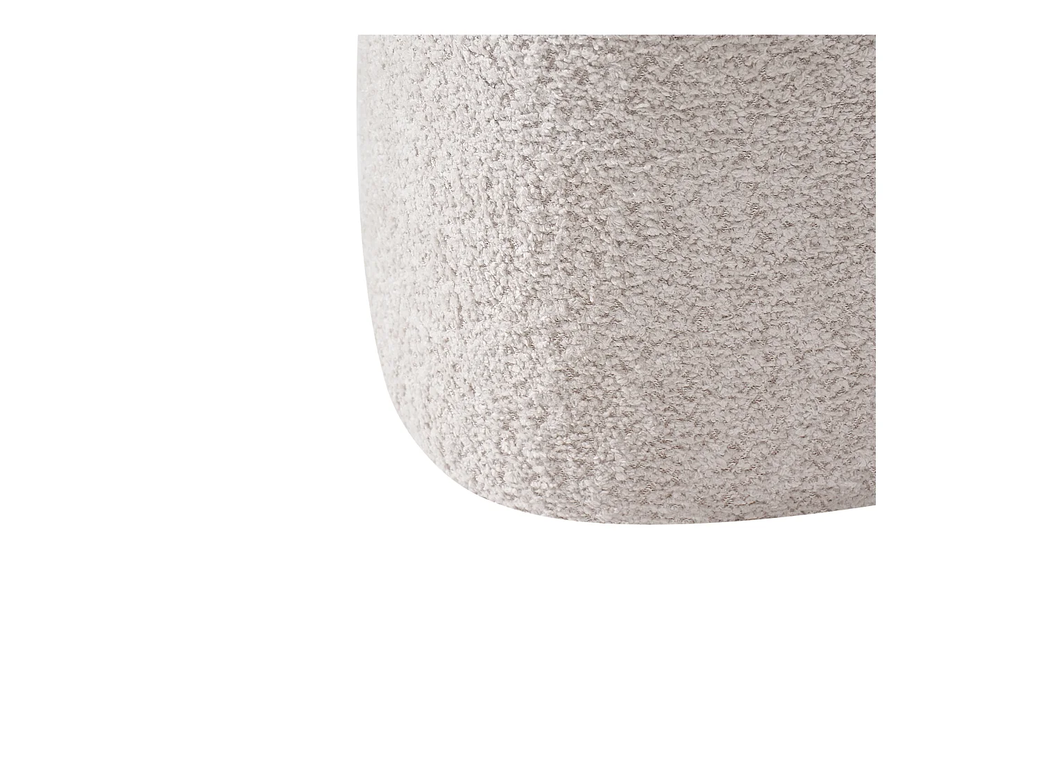 Pouf SCOTIA Tissu chenille Beige