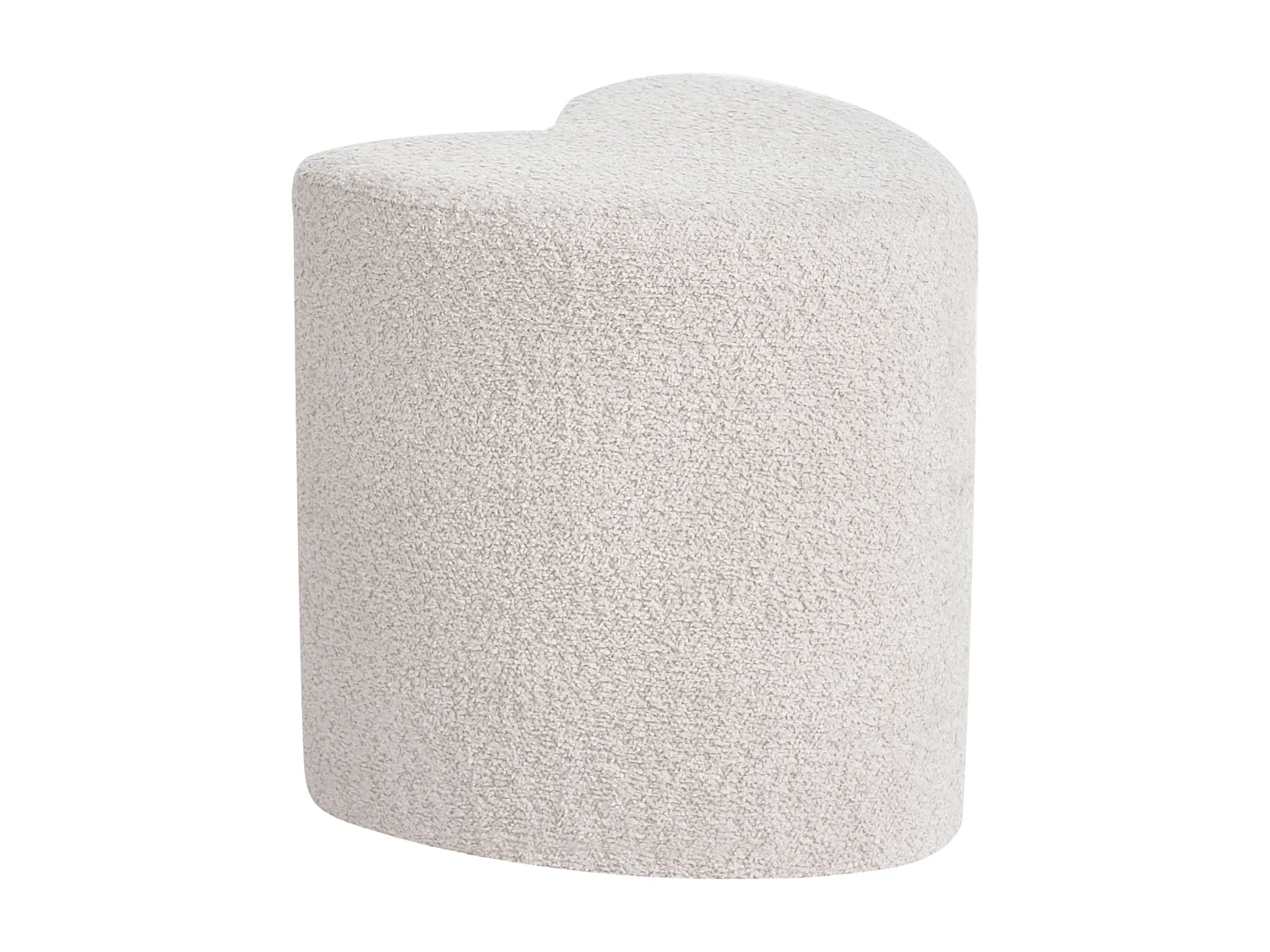 Pouf SCOTIA Tissu chenille Beige