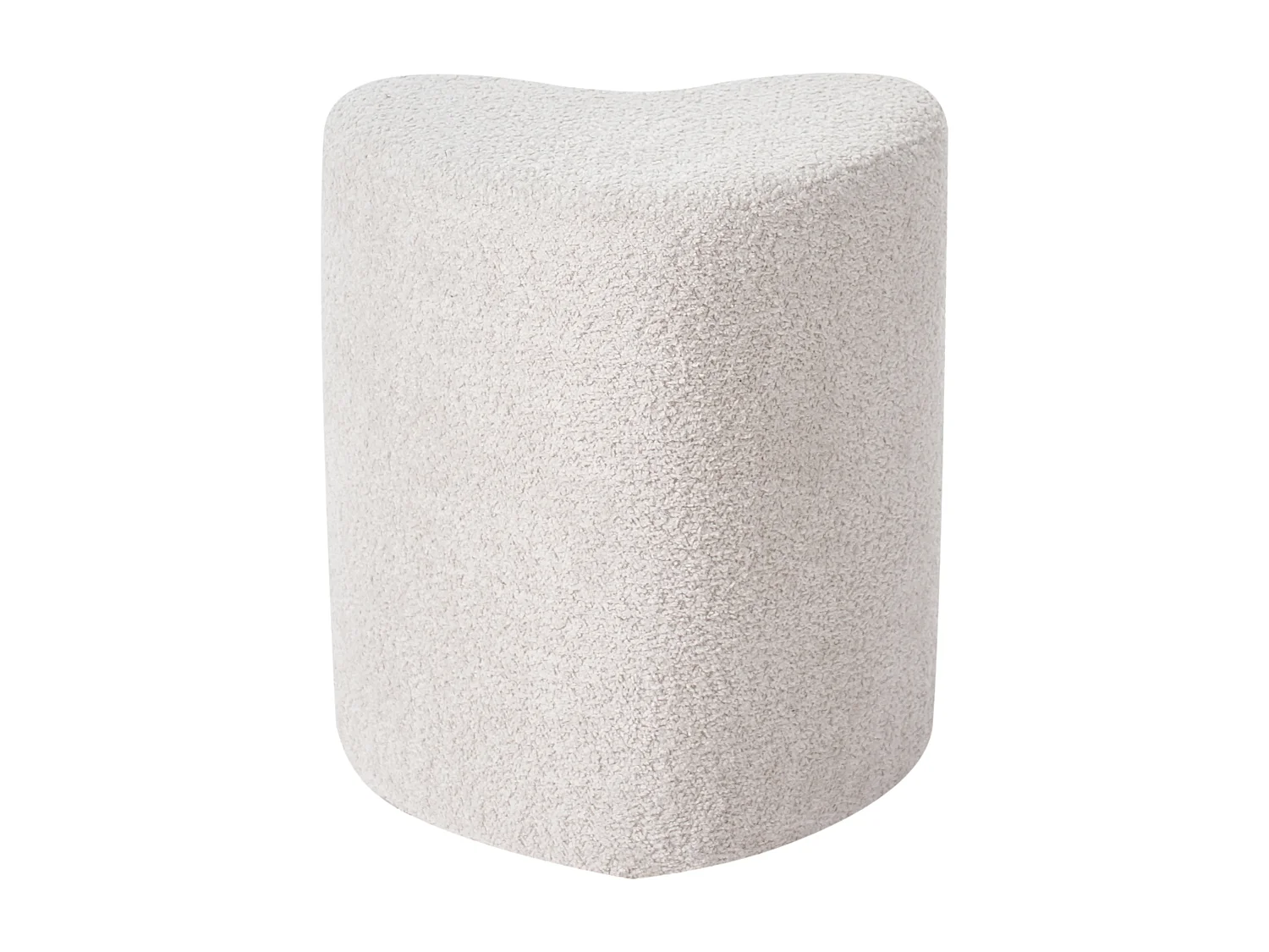Pouf SCOTIA Tissu chenille Beige