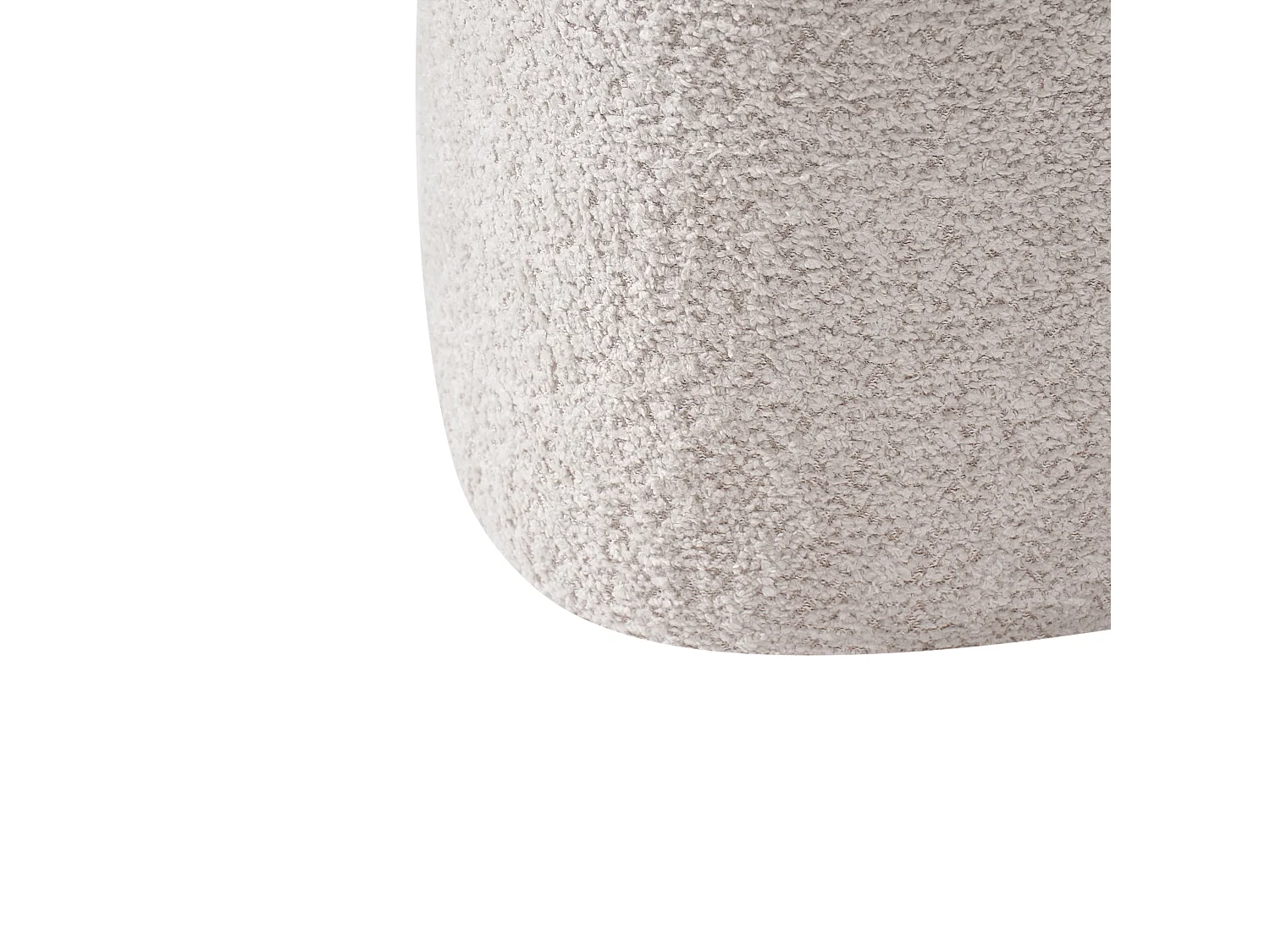 Pouf SCOTIA Tissu chenille Beige