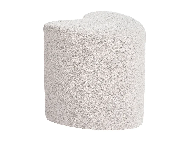 Pouf SCOTIA Tissu chenille Beige