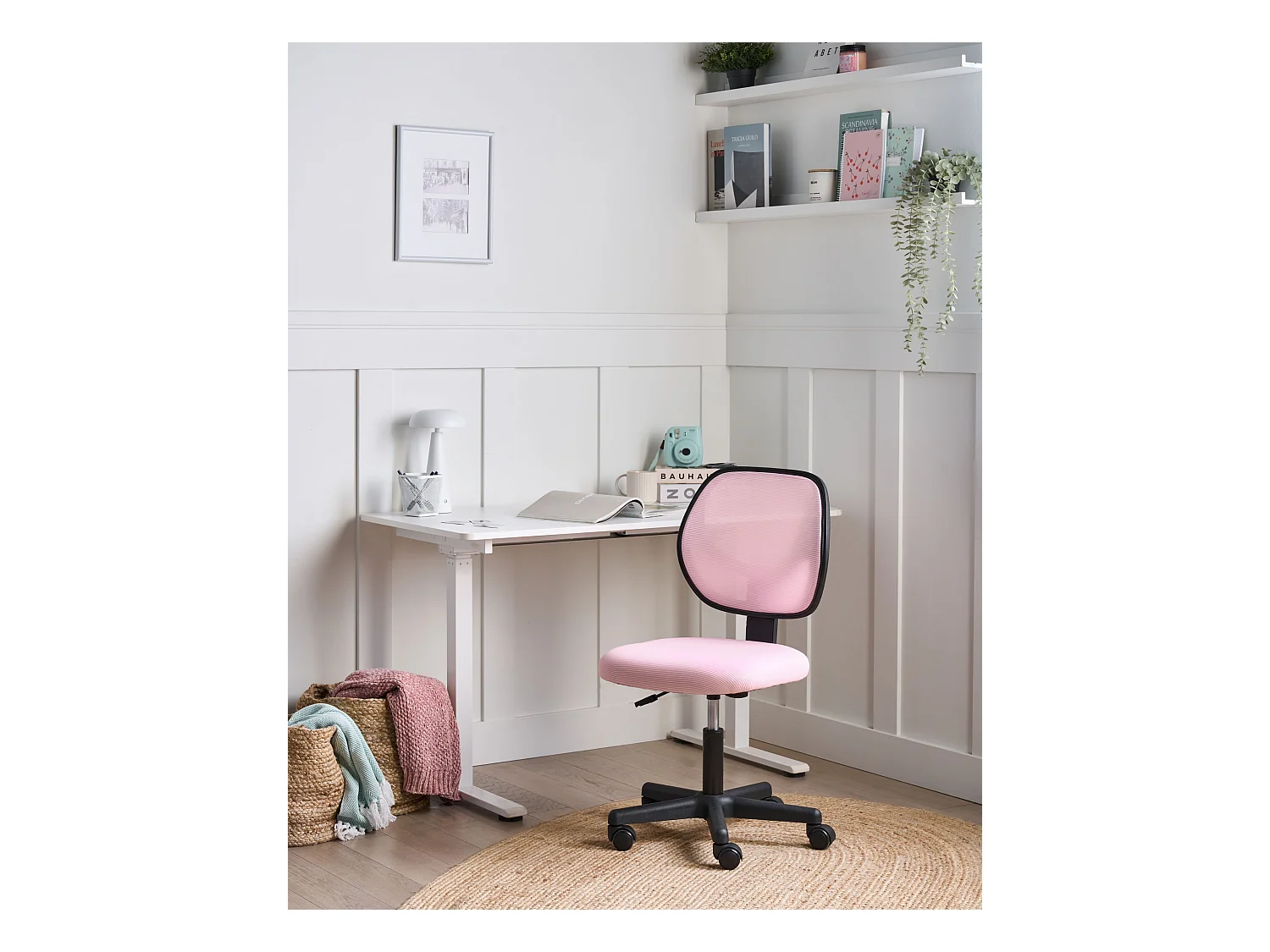 Chaise de bureau JOYFUL Rose pastel