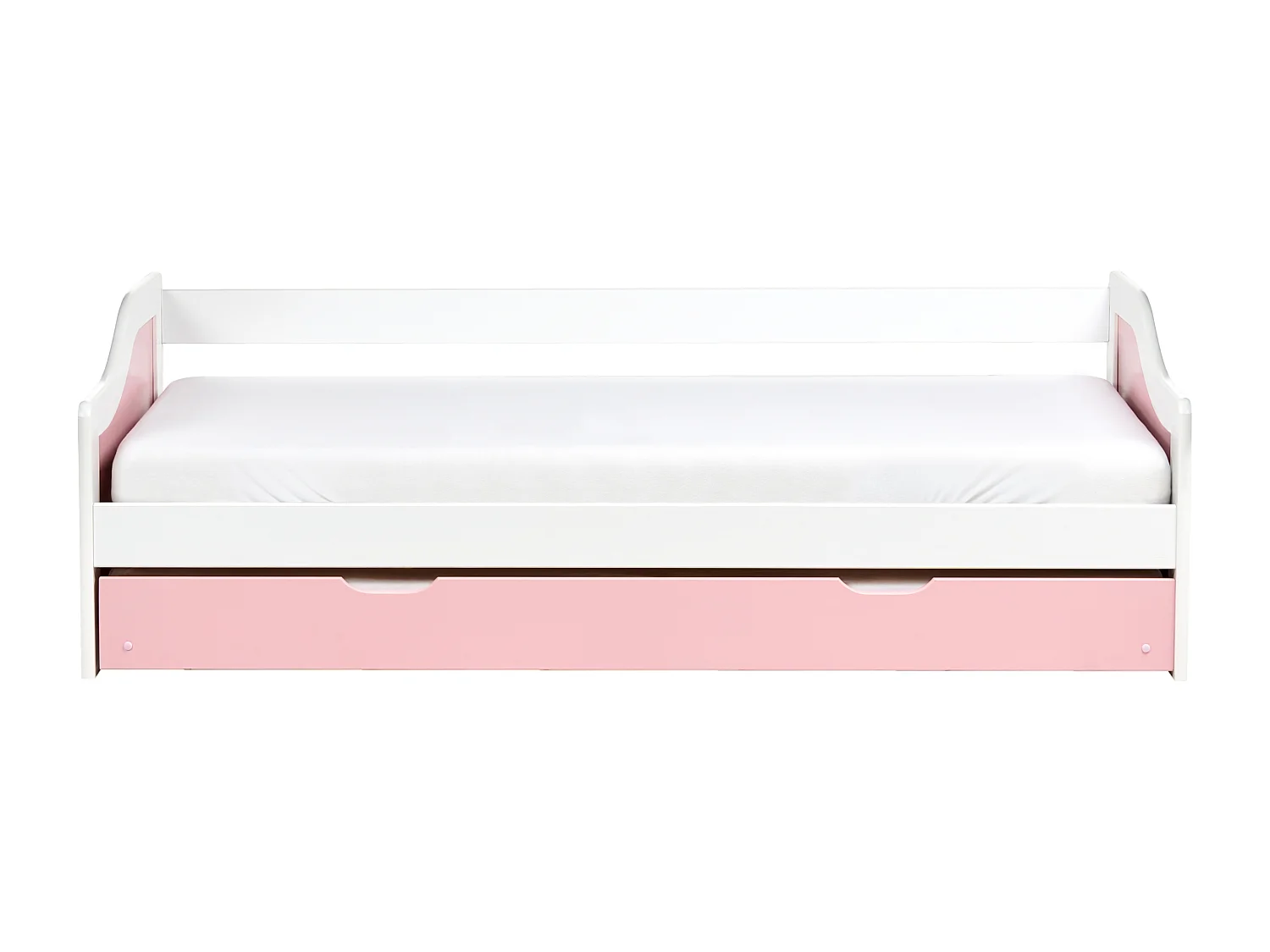 Lit gigogne Bois de pin LUNERAY 90 x 200 cm Rose