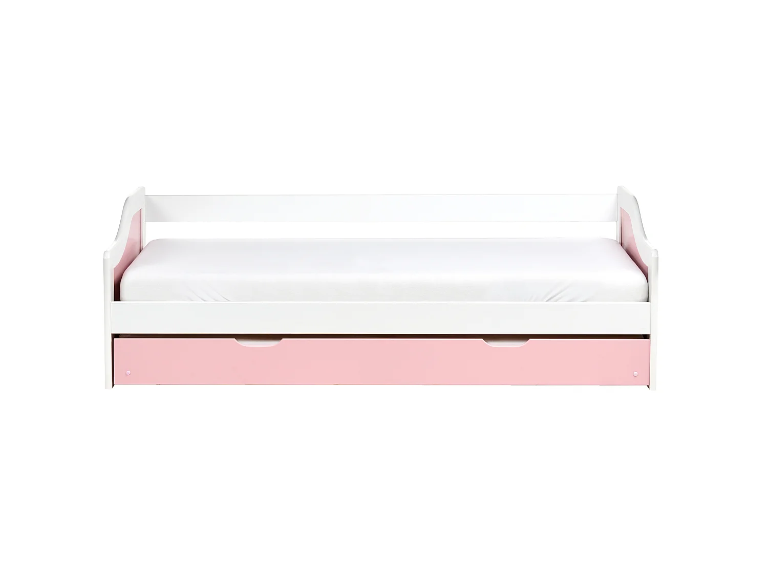 Trundle Bed Pine Wood LUNERAY 90 x 200 cm (EU Single) Pink