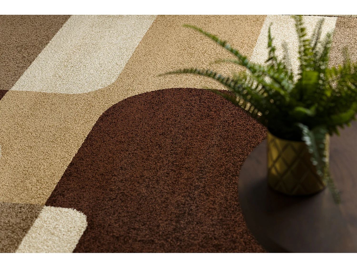 Tapis KARMEL SEPIA marron 280x380 cm