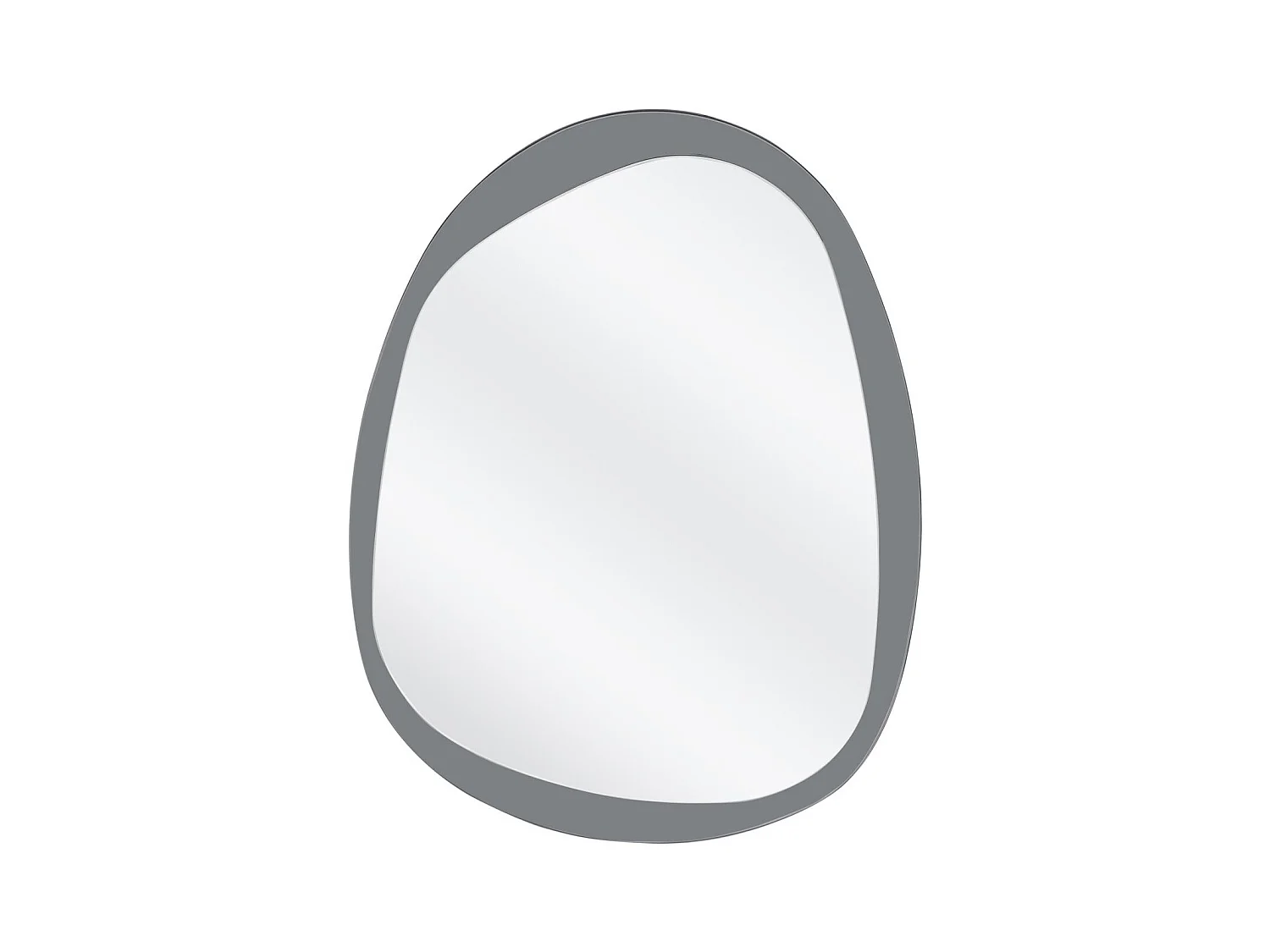 Specchio Plaza/MDF/Vetro a specchio/Grigio