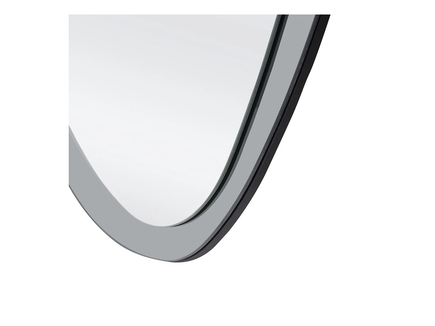 Specchio Plaza/MDF/Vetro a specchio/Grigio