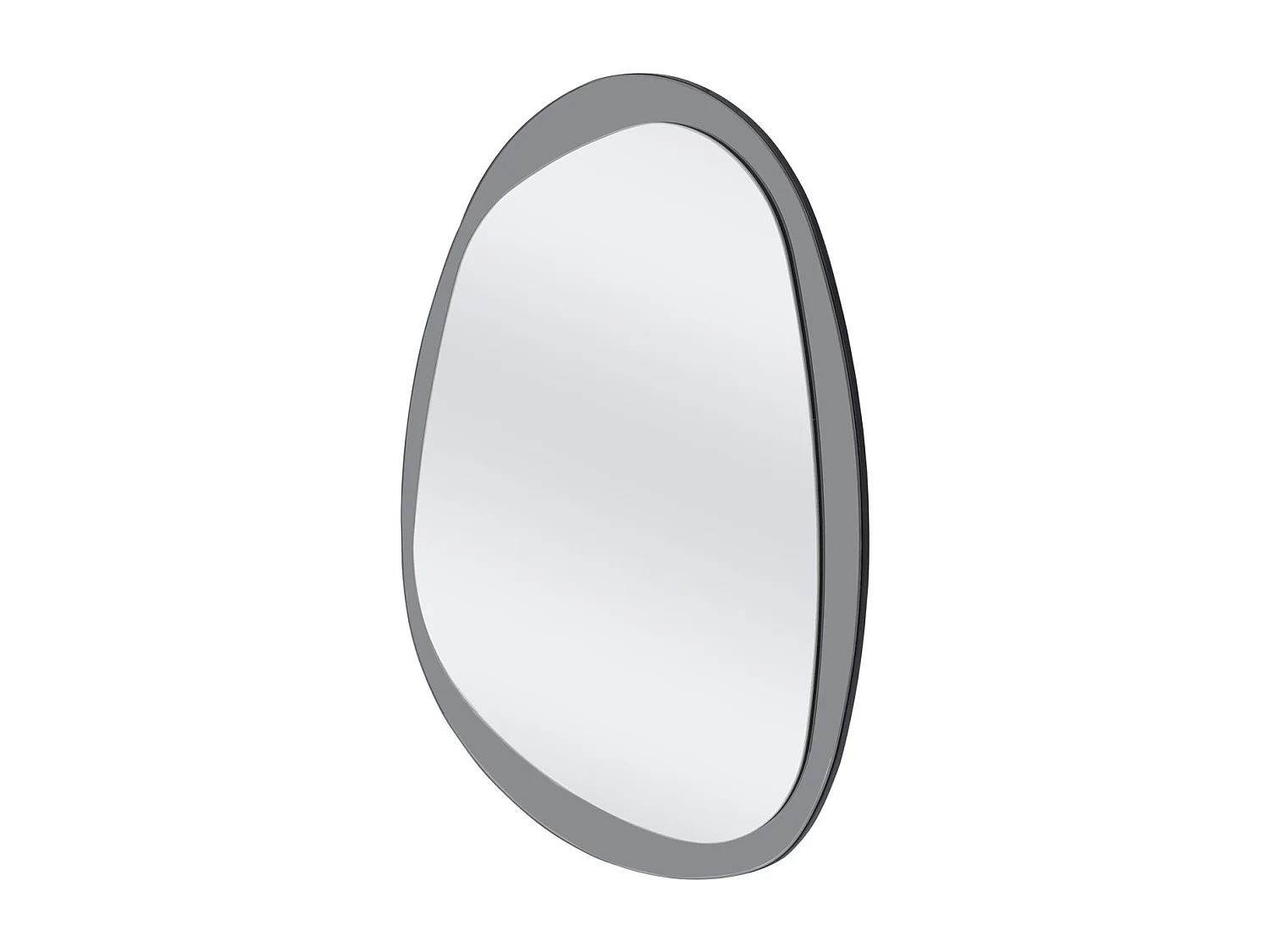 Specchio Plaza/MDF/Vetro a specchio/Grigio