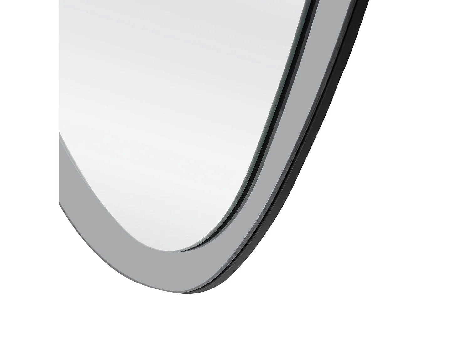 Specchio Plaza/MDF/Vetro a specchio/Grigio