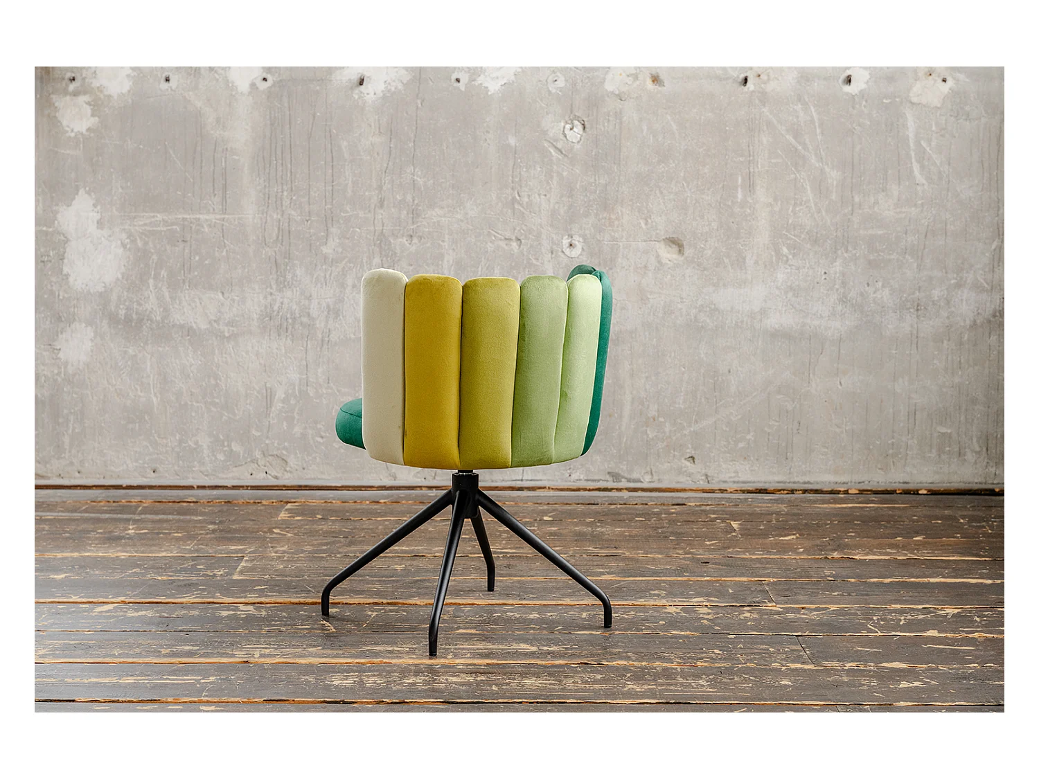 Chaise de salle à manger - Vert Velours - JADA