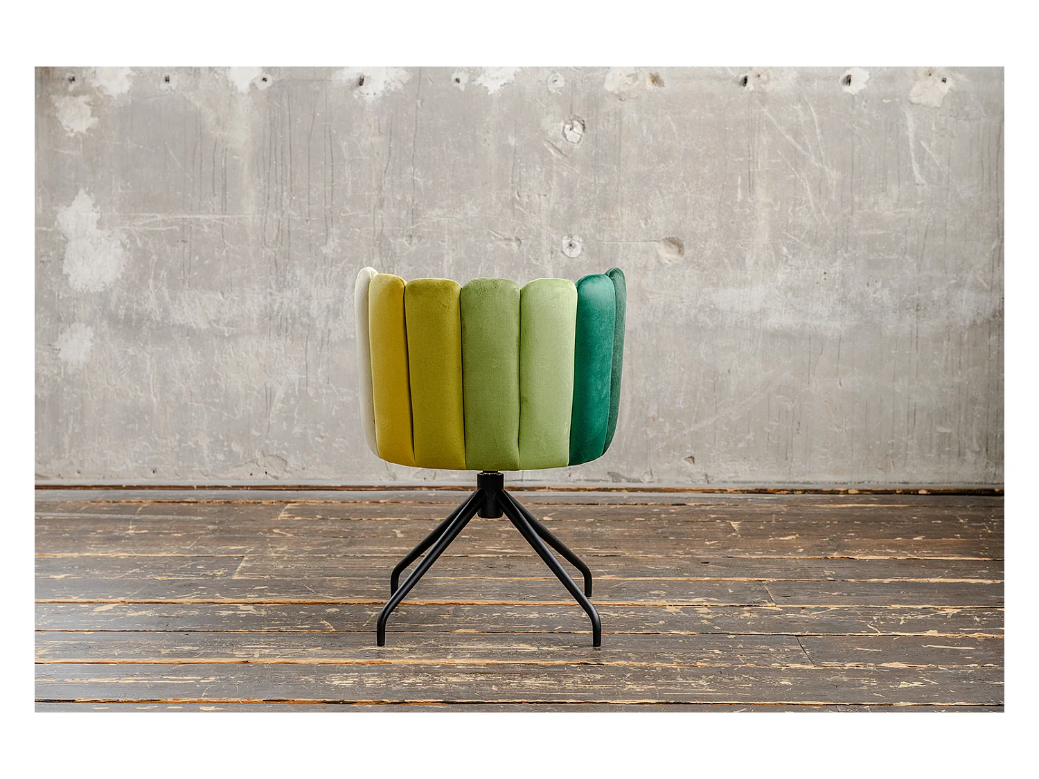 Chaise de salle à manger - Vert Velours - JADA