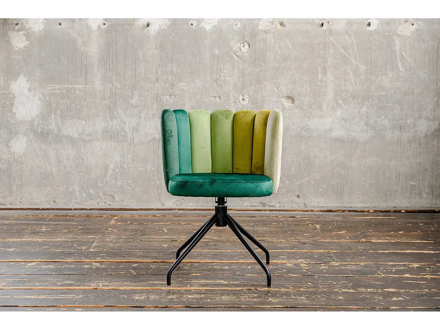 Chaise de salle à manger - Vert Velours - JADA