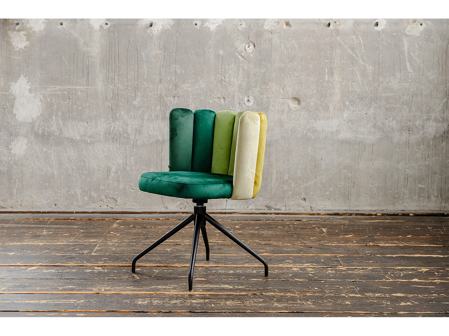 Chaise de salle à manger - Vert Velours - JADA