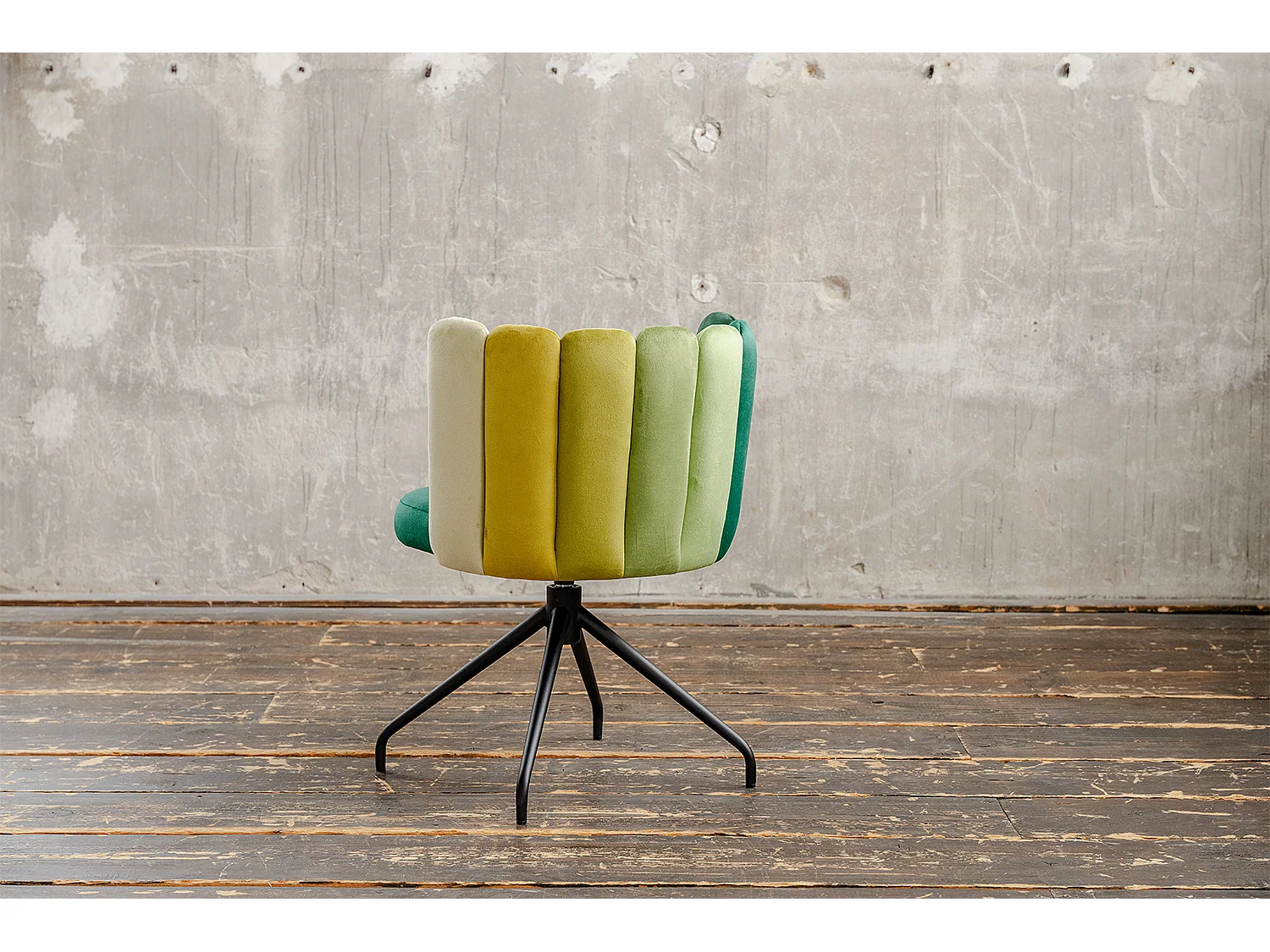 Chaise de salle à manger - Vert Velours - JADA