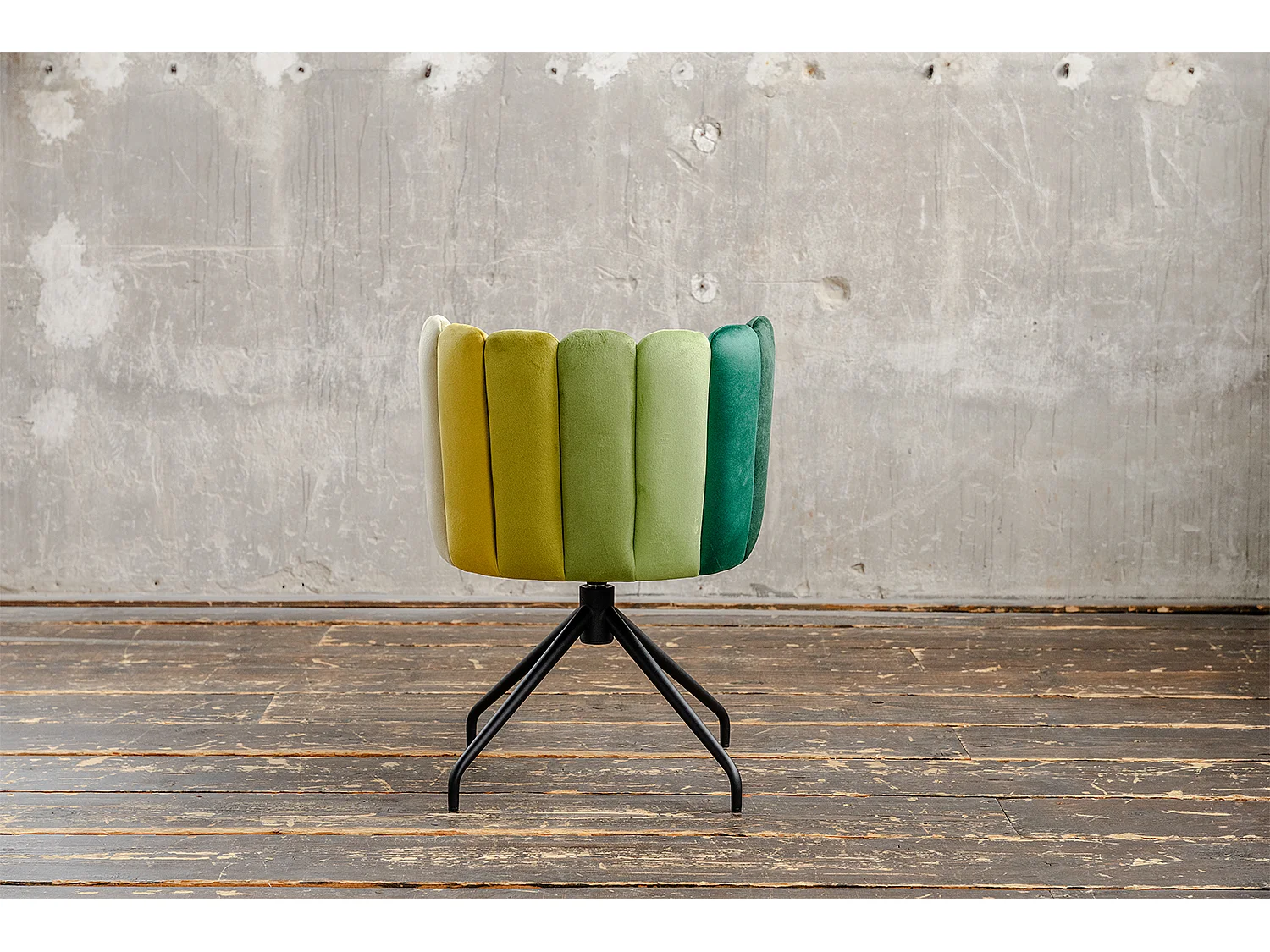 Chaise de salle à manger - Vert Velours - JADA