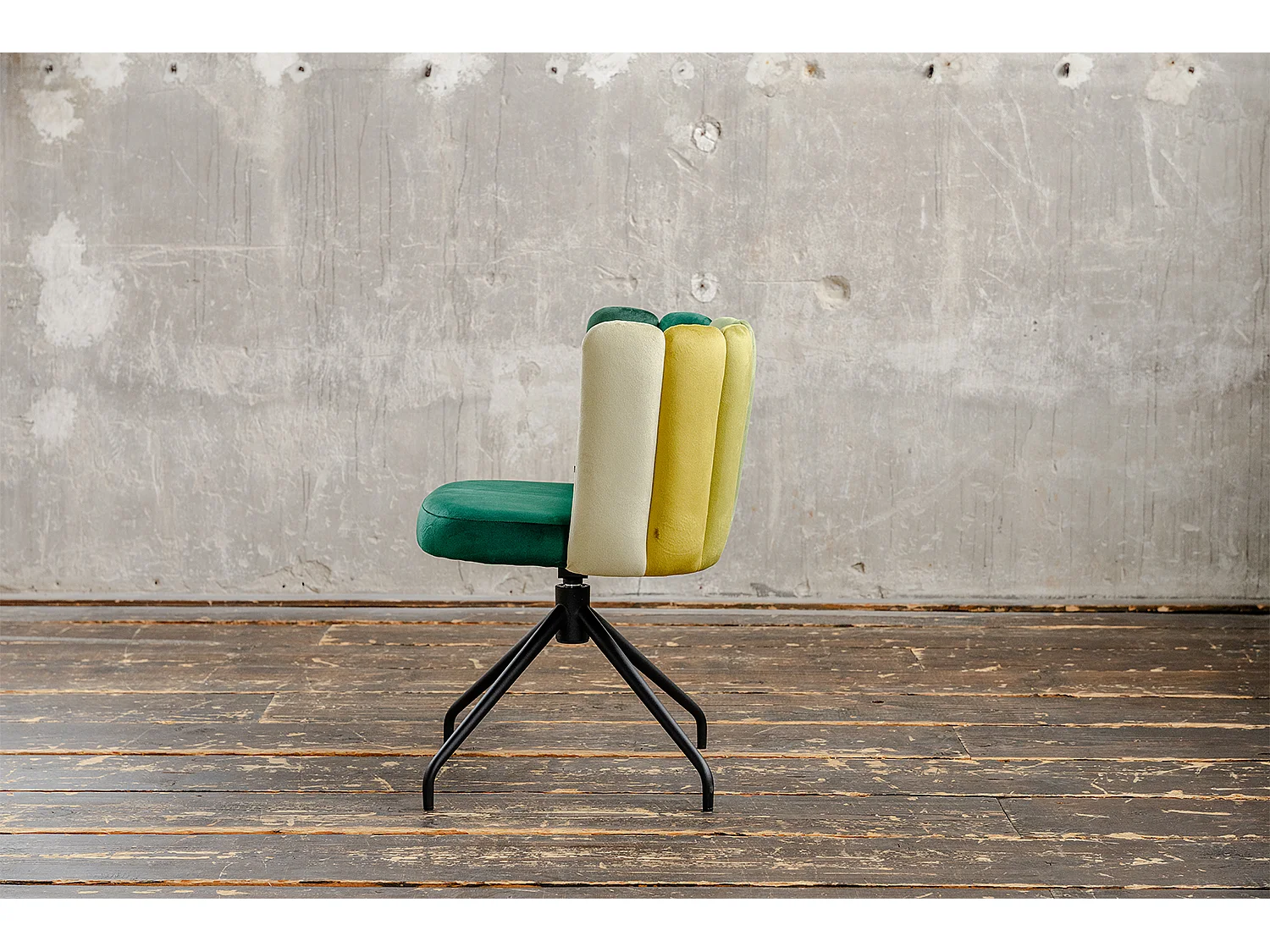 Chaise de salle à manger - Vert Velours - JADA