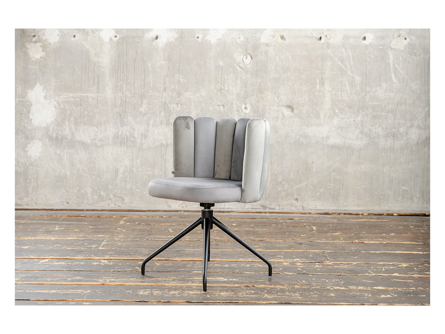 Chaise de salle à manger - Gris Velours - JADA