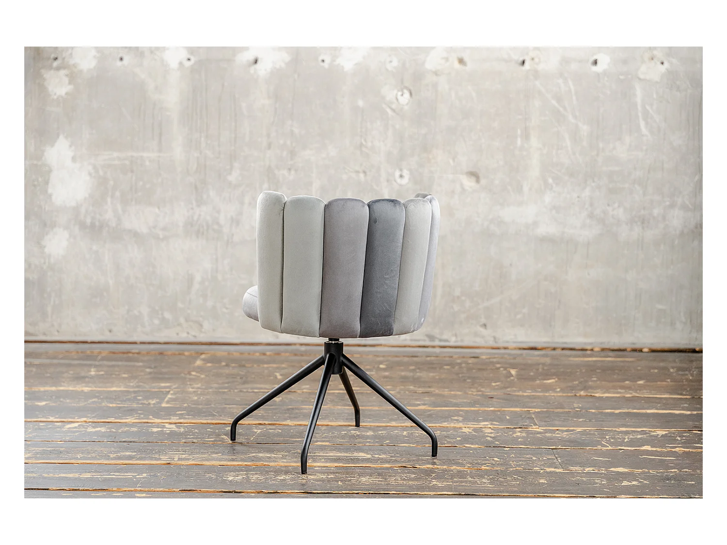 Chaise de salle à manger - Gris Velours - JADA