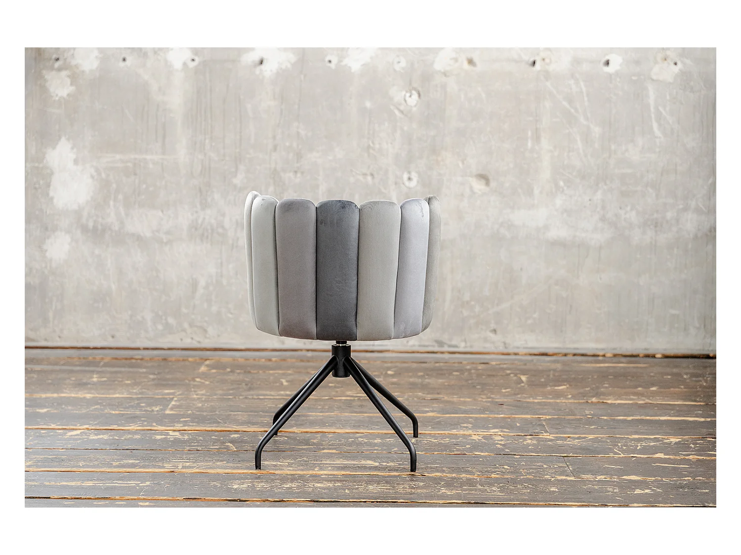 Chaise de salle à manger - Gris Velours - JADA