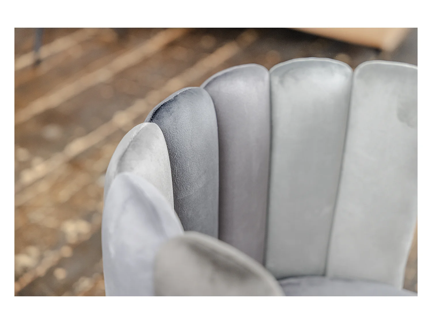 Chaise de salle à manger - Gris Velours - JADA