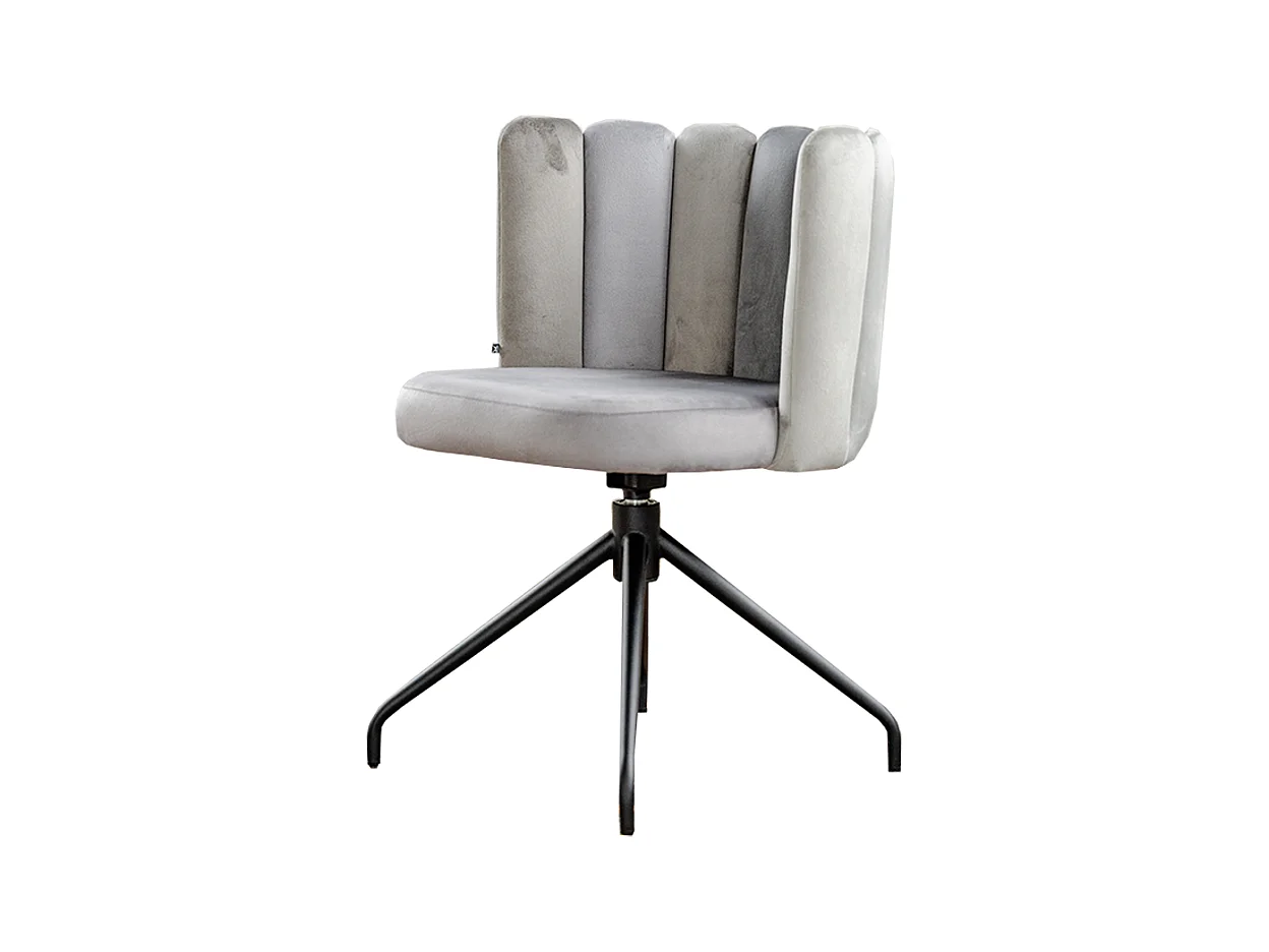 Chaise de salle à manger - Gris Velours - JADA