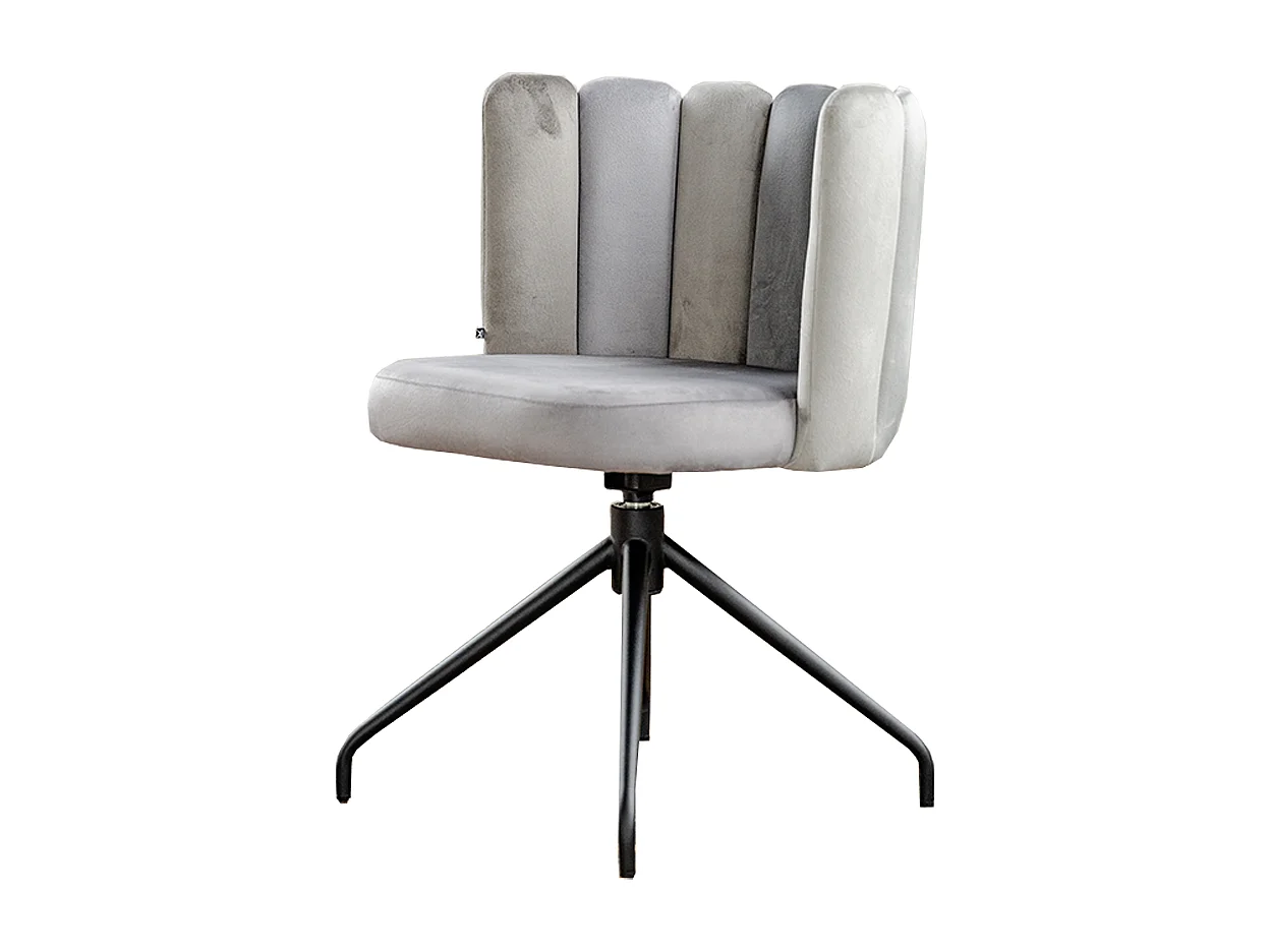 Chaise de salle à manger - Gris Velours - JADA