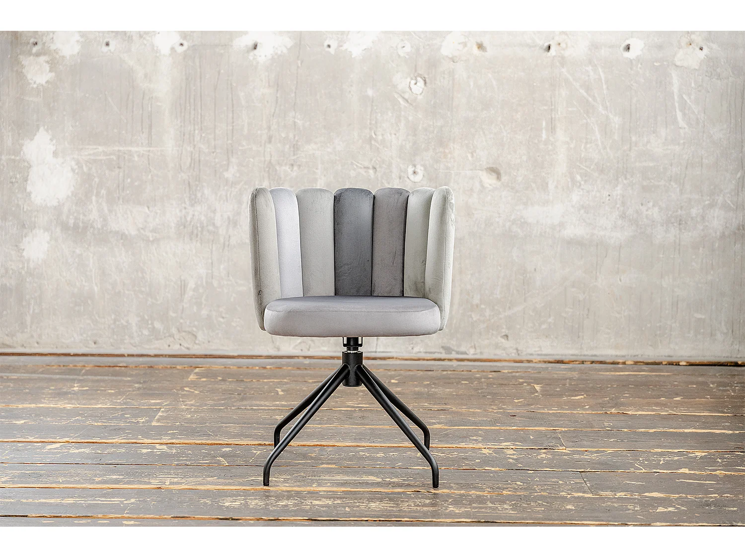 Chaise de salle à manger - Gris Velours - JADA