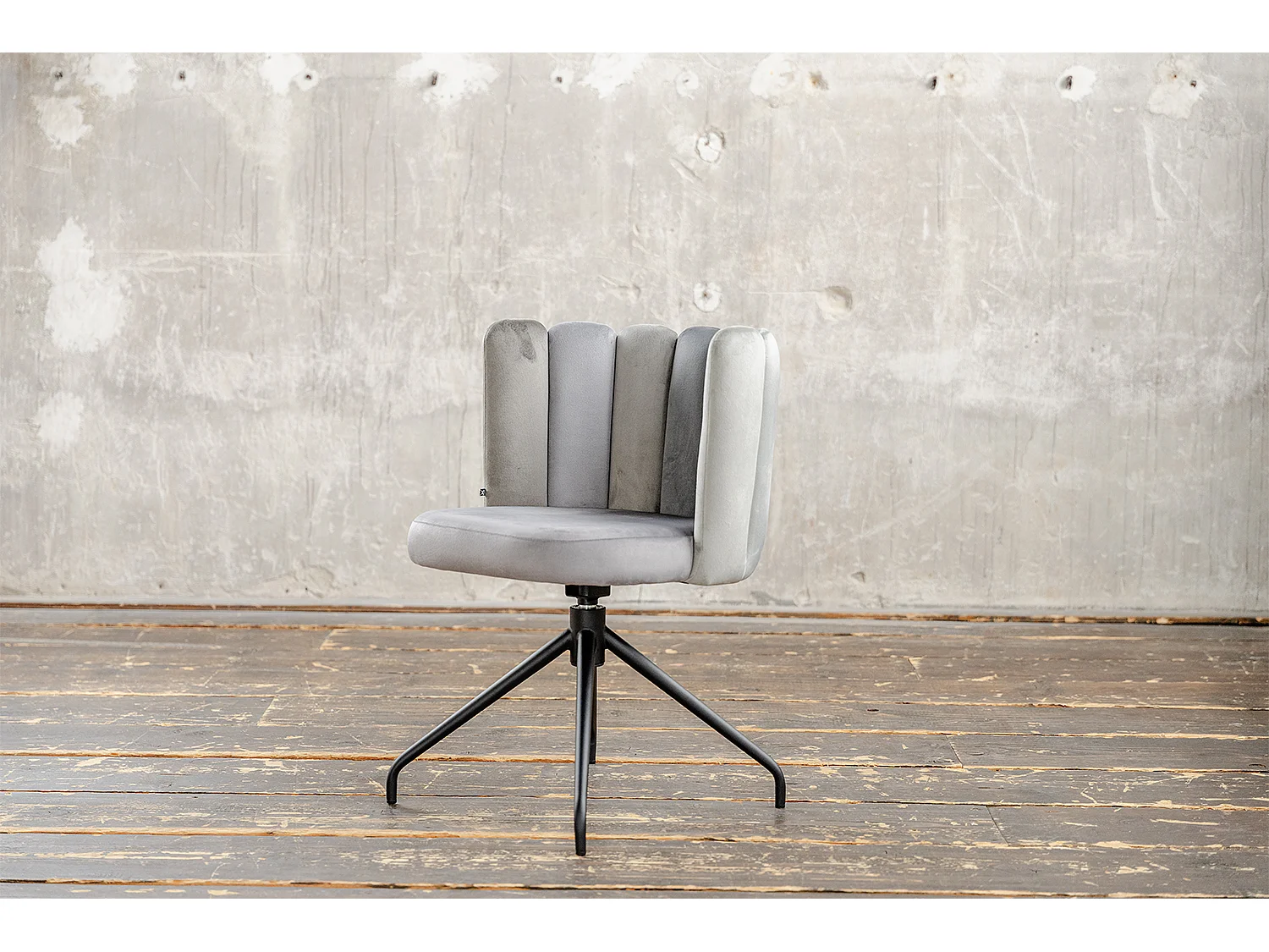 Chaise de salle à manger - Gris Velours - JADA