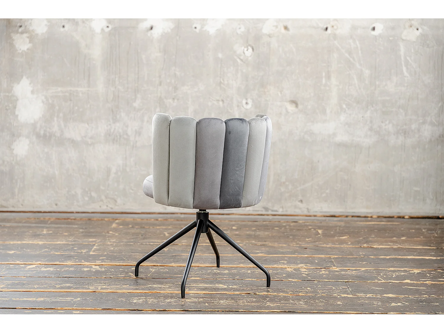 Chaise de salle à manger - Gris Velours - JADA