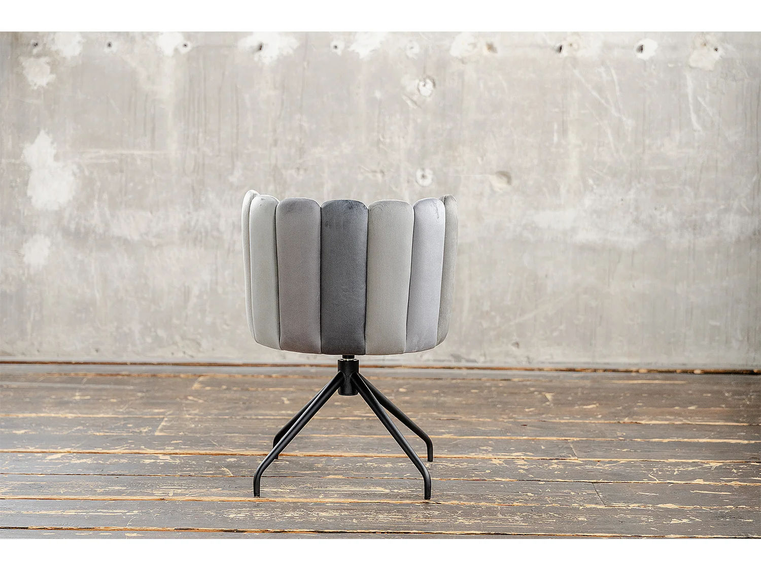 Chaise de salle à manger - Gris Velours - JADA