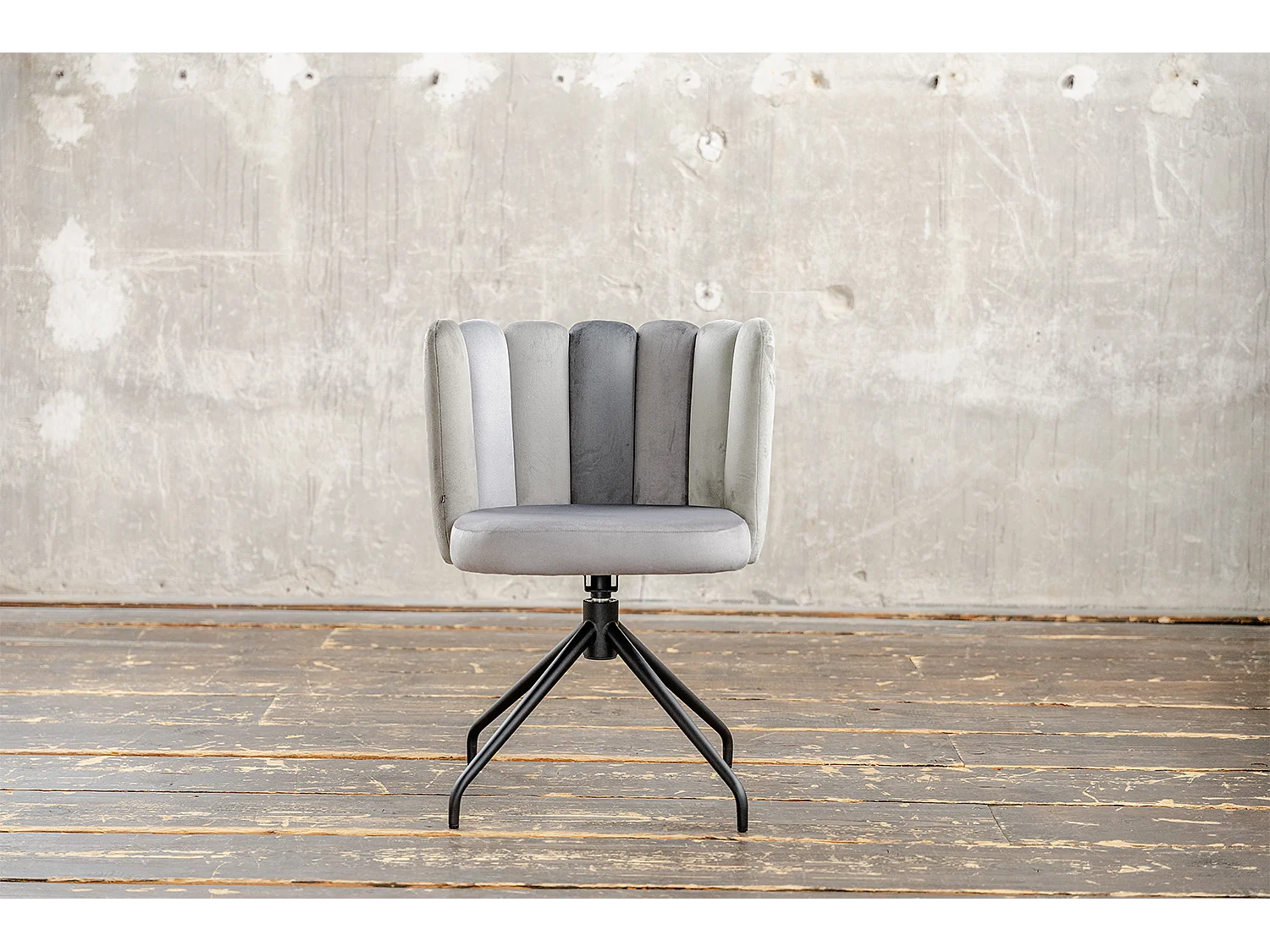 Esszimmerstuhl - Grau Velvet - JADA