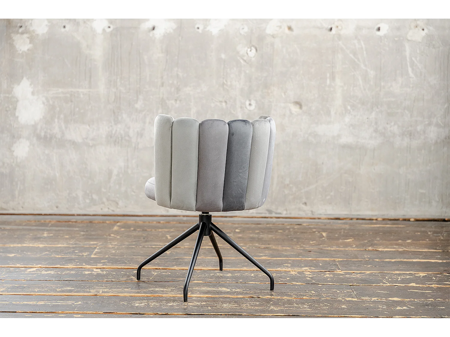 Esszimmerstuhl - Grau Velvet - JADA