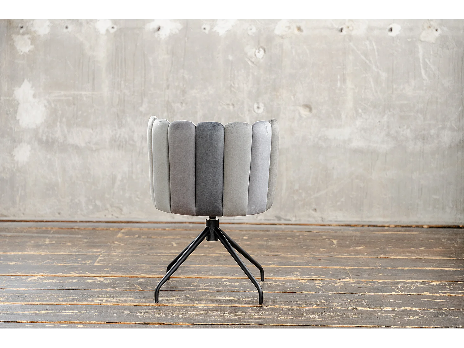 Esszimmerstuhl - Grau Velvet - JADA