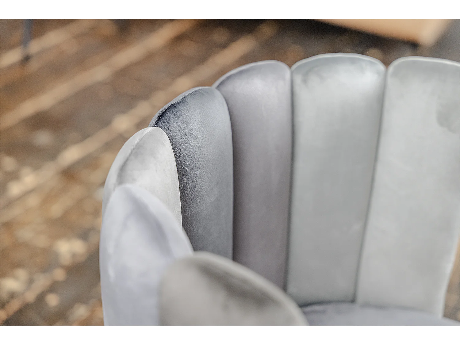 Esszimmerstuhl - Grau Velvet - JADA