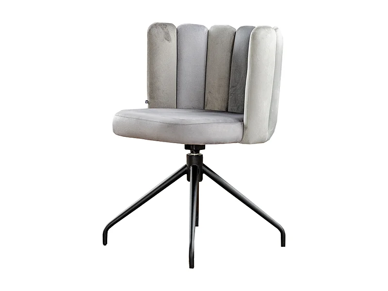 Chaise de salle à manger - Gris Velours - JADA