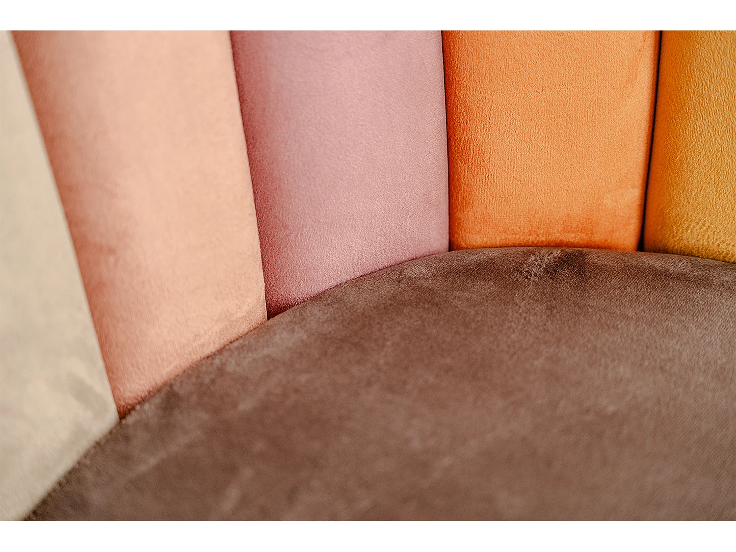 Chaise de salle à manger - marron Velours - JADA