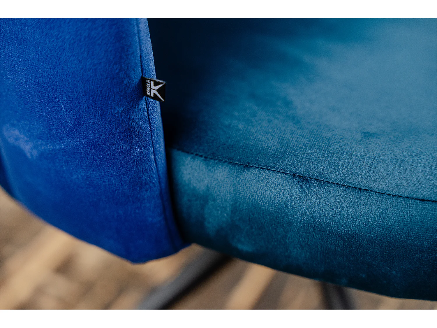 Chaise de salle à manger - Bleu Velours - JADA