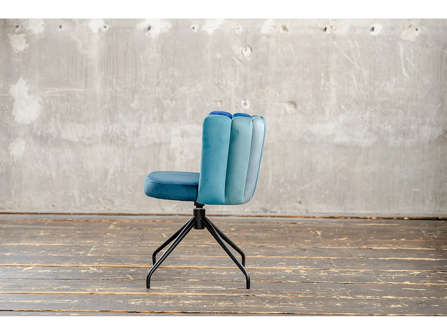 Esszimmerstuhl - Blau Velvet - JADA