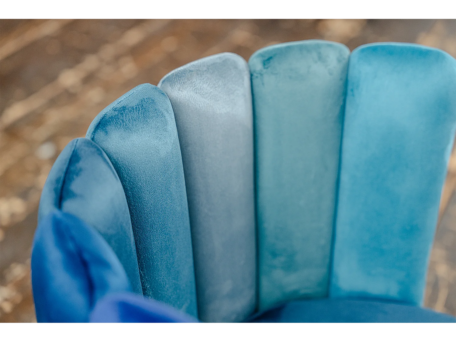 Esszimmerstuhl - Blau Velvet - JADA