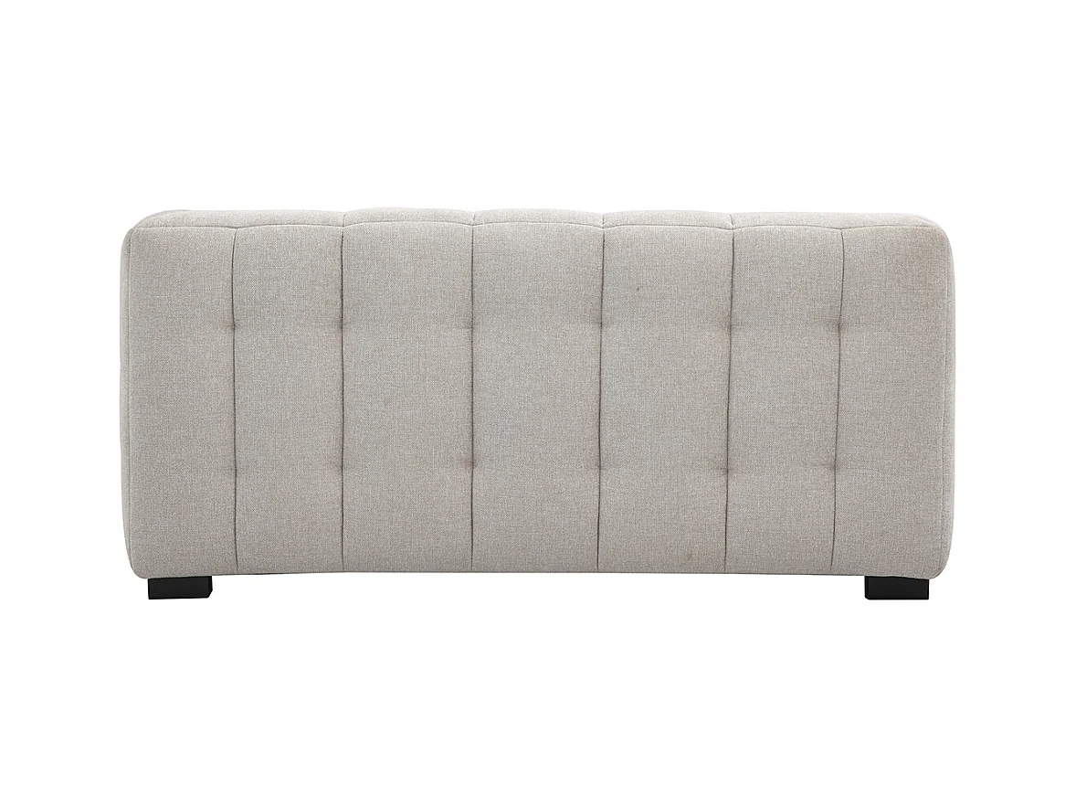 Canapé design 2 places en tissu effet velours texturé beige CORTO