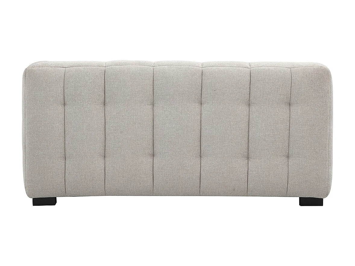 Canapé design 2 places en tissu effet velours texturé beige CORTO