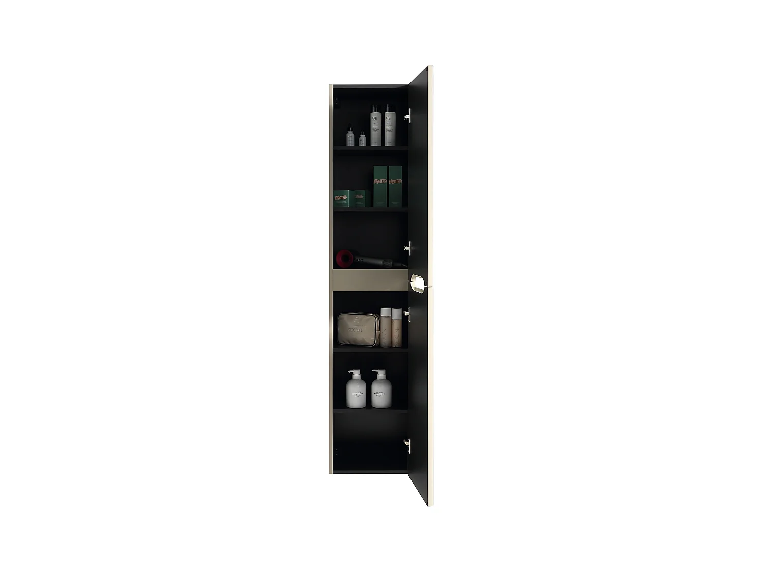 Colonne de salle de bain 160 cm amande Aquavenus