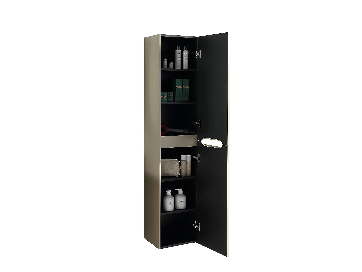 Colonne de salle de bain 160 cm amande Aquavenus