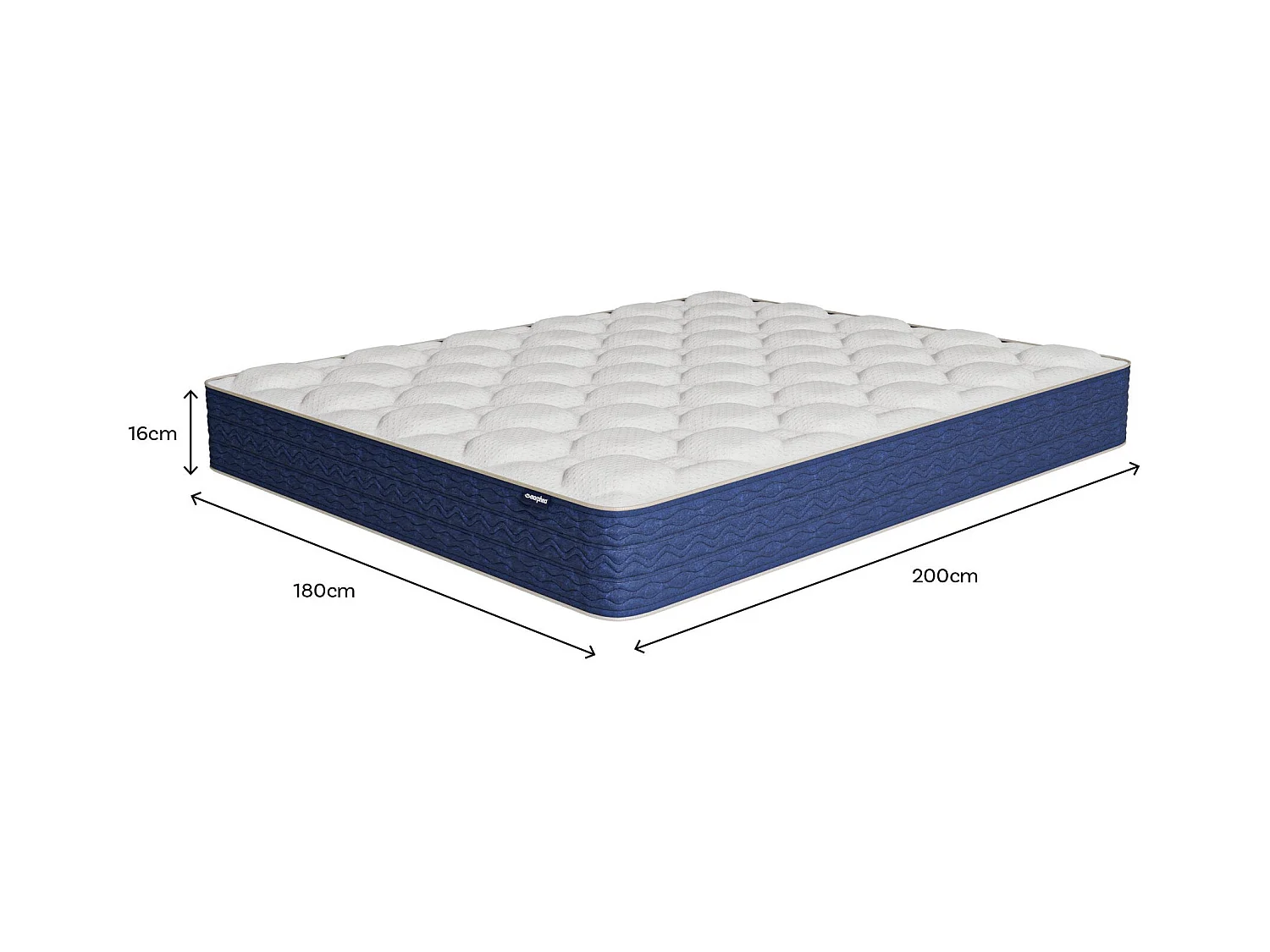 Matelas mémoire de forme 180x200cm épais 16cm Lumea One
