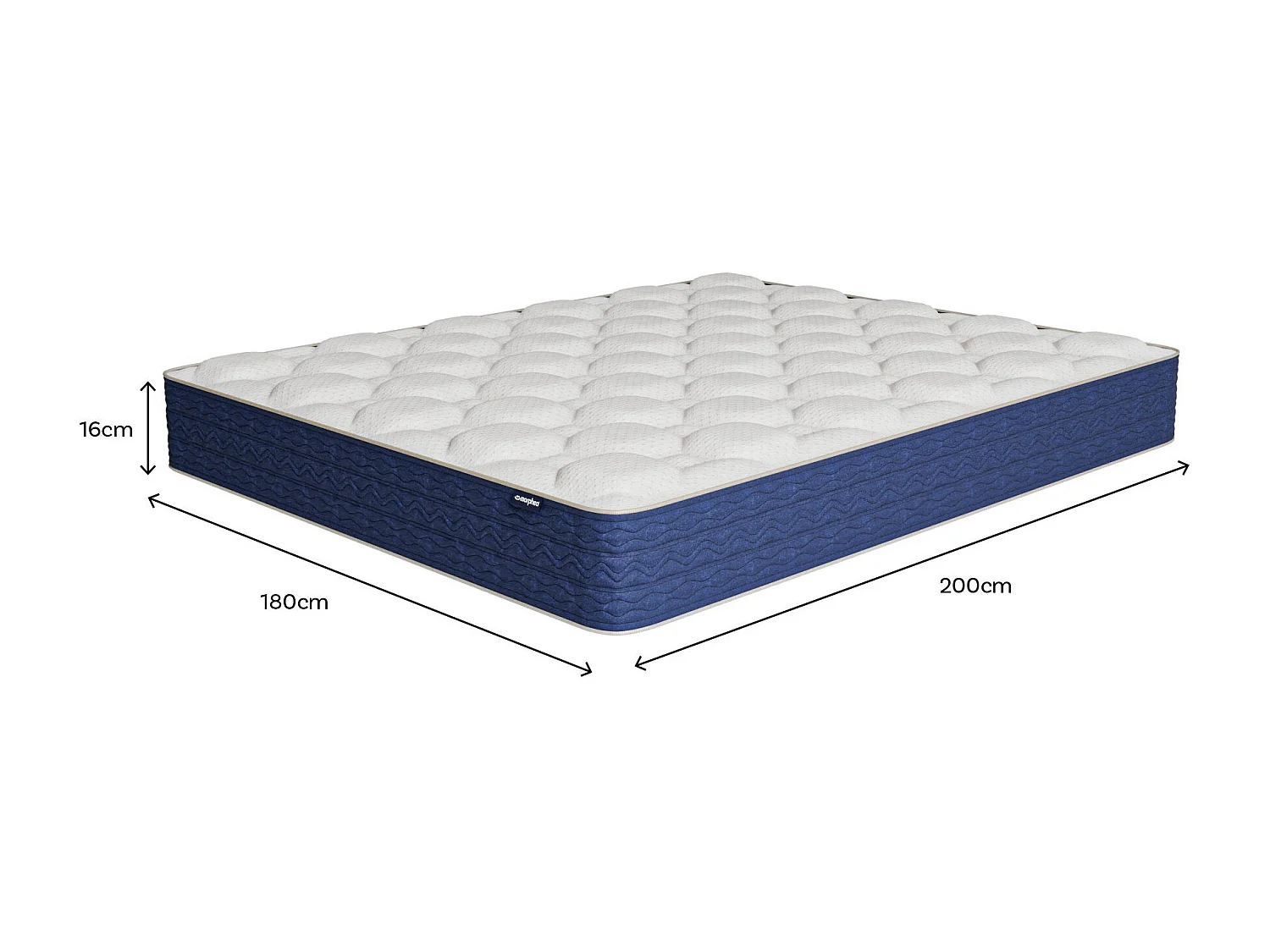 Matelas mémoire de forme 180x200cm épais 16cm Lumea One