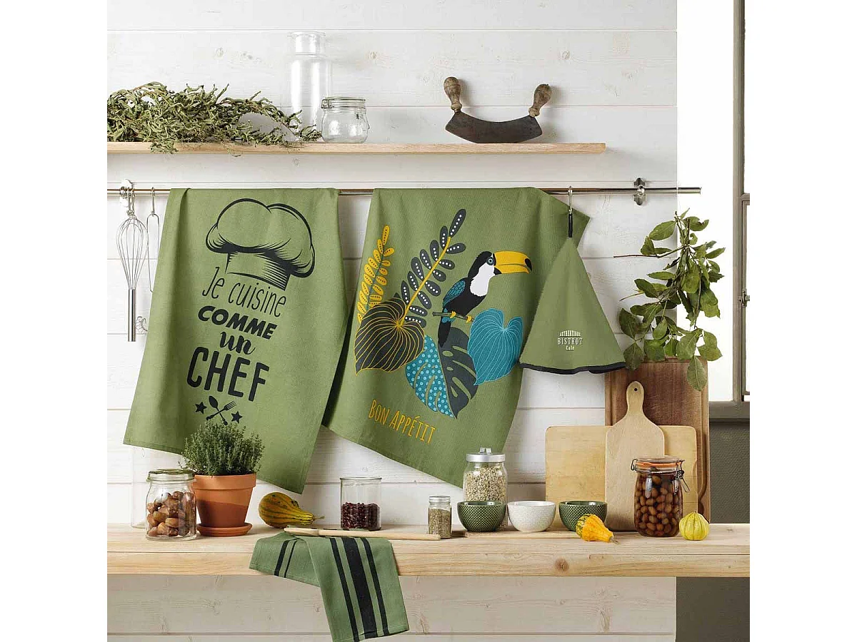 Geschirrtuch mit Streifen