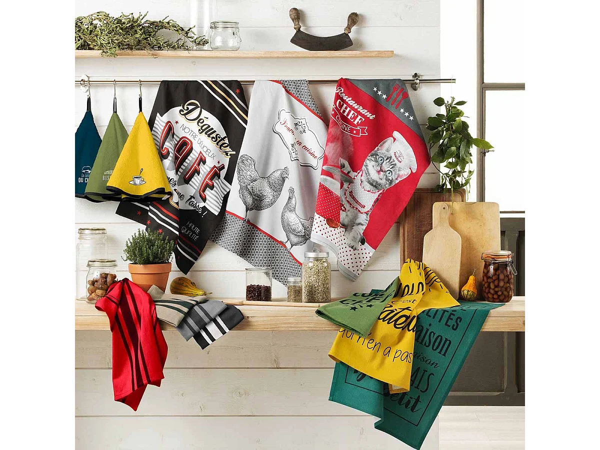 Geschirrtuch mit Streifen