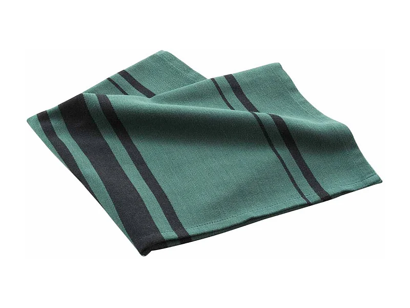 Torchon en Coton Tissé "Comptoir" 50x70cm Émeraude