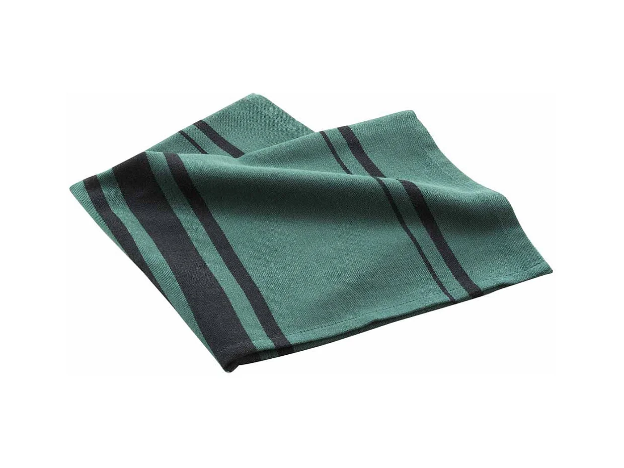 Torchon en Coton Tissé "Comptoir" 50x70cm Émeraude