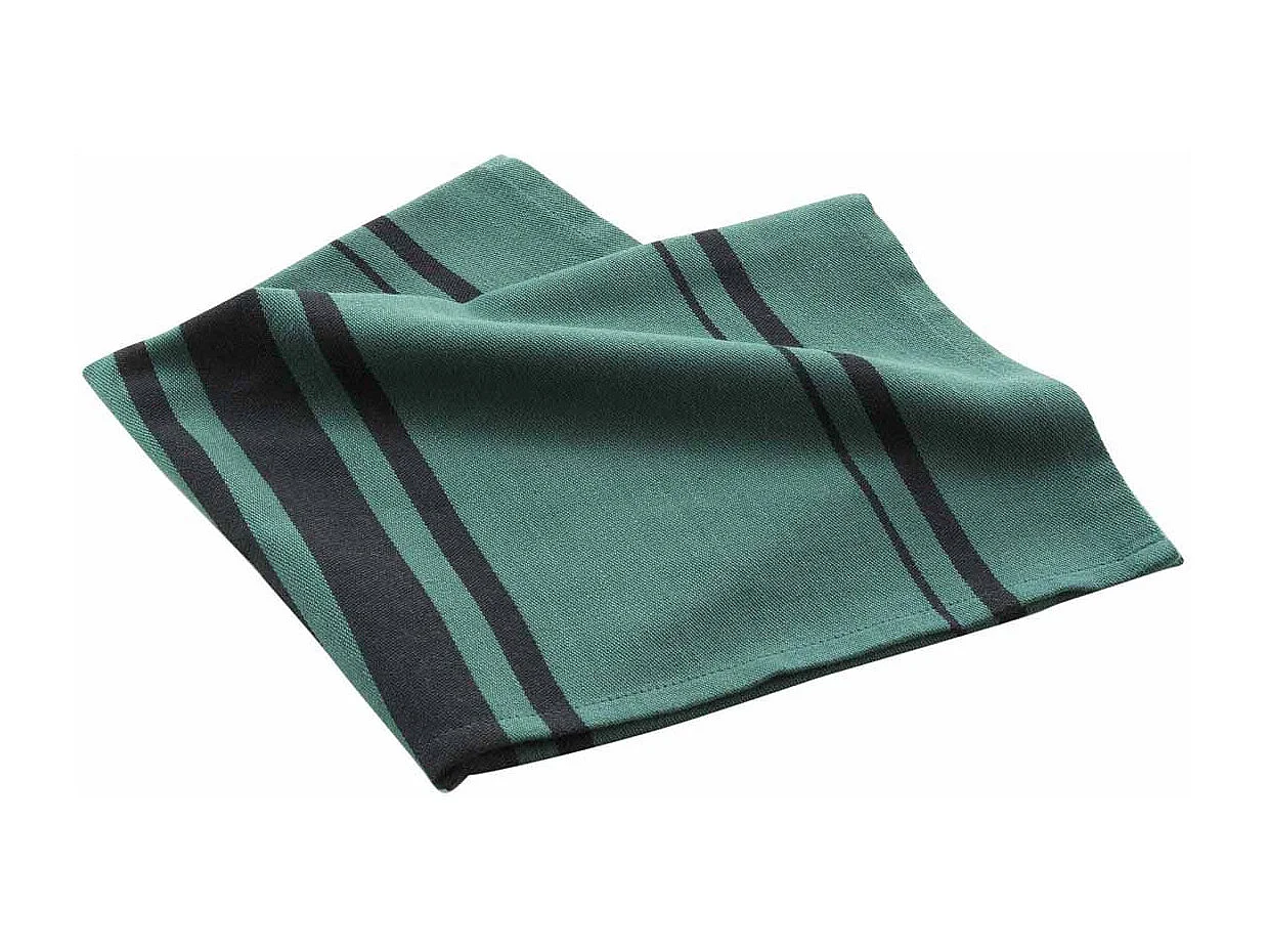 Torchon en Coton Tissé "Comptoir" 50x70cm Émeraude